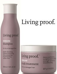 Комплект шампоан и маска за суха и изтощена коса Living Proof Restore 236мл+227гр