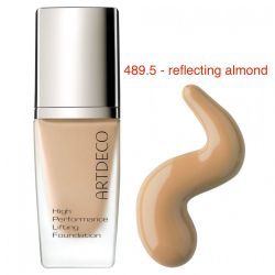 Фон дьо тен със златни частици за свеж и равен тен с цвят reflecting almond Artdeco High Performance Lifting 30ml
