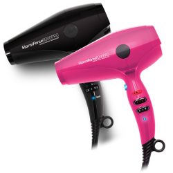Професионален сешоар с йонно подхранване на косата Diva Storm Force 6000 Black / Pink