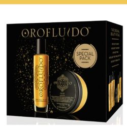 ЛЯТНО ПРОМО! Комплект "Течно злато" - еликсир и маска за коса " Orofluido Original