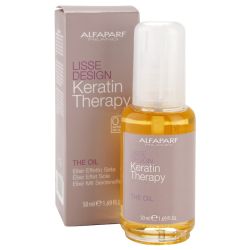 Етерично олио с кератин с копринен ефект за всеки тип коса Alfaparf Lisse Design Keratin Therapy Oil 50ml