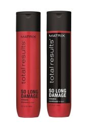 КОМПЛЕКТ от шампоан и балсам за изтощена коса Matrix Total Results So Long Damage 2x300мл