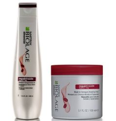 Комплект от шампоан и маска за увредена, късаща се коса Matrix Biolage Repair inside