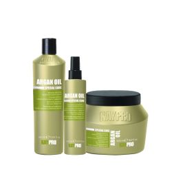 Комплект с арган за подхранване на суха и безжизнена коса Kay Pro Argan Trio Spray
