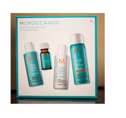 Комплект за път Мини подхранващи продукти с арган Moroccanoil Try Me Must Have 
