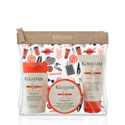 Подхранващ комплект за суха коса за път - шампоан, маска и термо-мляко Kerastase Nutritive Travel Kit