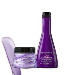 Възстановяващ комплект за много увредена плътна коса L'Oreal Pro Fiber Reconstruct Duo