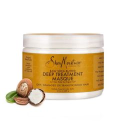 Натурална маска с арганово масло за увредена коса Shea Moisture Raw Shea Butter Deep Treatment Masque 355ml