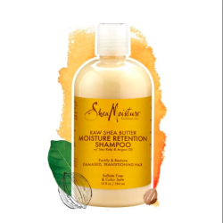 Натурален шампоан с арганово масло за увредена коса Shea Moisture Raw Shea Butter Moisture Retention Shampoo 384ml
