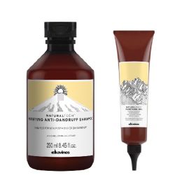 Комплект за успокояване и пречистване на скалп при сух и мазен пърхот DAVINES Purifying DUO