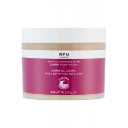 Изглаждащ ексфолиант за тяло със захарна тръстика REN Moroccan Rose Otto Sugar Body Polish 330ml