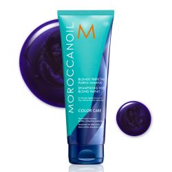 Тониращ шампоан за руса коса Moroccanoil Color Care Blonde Perfecting Purple Shampoo 70ml
