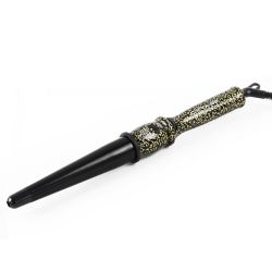 Професионална конусовидна маша с керамичен корпус и турмалин Corioliss Glamour Wand Gold Leopard