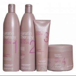 Кератинова терапия за трайно изправяне на косата Alfaparf Keratin Therapy Lisse Design Kit 