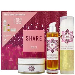 Комплект хидратиращ душ гел и лосион за тяло с розово масло REN Moroccan Rose Otto