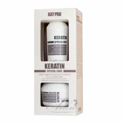 Мини комплект с кератин за преструктуриране на увредена коса KayPro Keratin Travel Kit 2x100ml