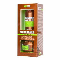 Мини комплект с макадамия за регенериране на чувствителна коса KayPro Macadamia Travel Kit 2x100ml