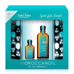 Промо комплект мароканско арганово масло за всеки тип коса 100ml+25ml Moroccanoil Trave Ready Duo