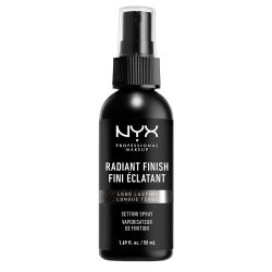 Фиксиращ спрей за изясняване на тена NYX Finish Setting Spray Radiant