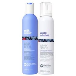 Комплект шампоан и сметана за матиране на руси коси milk shake Silver Shine