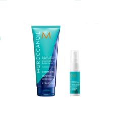 С ПОДАРЪК Тониращ шампоан за руса коса Moroccanoil Color Care Blonde Perfecting Purple Shampoo 200ml 