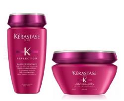 Комплект за мулти защита на цвета и ултра блясък за фина коса с UV филтър Kerastase Reflection Chromatique