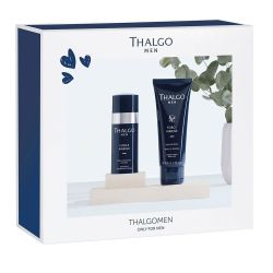 Комплект от крем за незабавна хидратания и душ-гел за мъже Thalgo Thalgomen