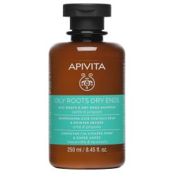 Шампоан за мазни корени и сухи краища Apivita Oily Roots and Dry Ends Shampoo 250ml