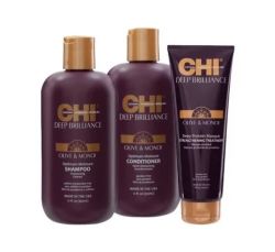 Хидратиращ комплект за увредени и третирани коси CHI Deep Brilliance Kit
