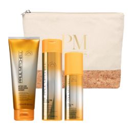 Комплект Слънцезащита за всеки тип коса Paul Mitchell Sun Trio с подарък несесер