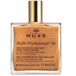 Mултифункционално сухо масло със златни частици NUXE Shimmering Dry Oil Huile Prodigieuse 50 ml
