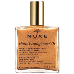 Mултифункционално сухо масло със златни частици NUXE Shimmering Dry Oil Huile Prodigieuse 100 ml