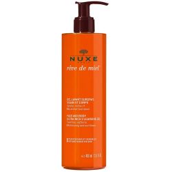 Почистващ гел за лице и тяло за спокойна и мека кожа NUXE Rêve de Miel Face & Body Cleansing Gel 400 ml