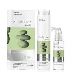 Балансиращ комплект за мазна коса Erayba Zen Active Zb Set Balancing Treatment