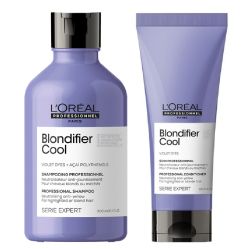 Комплект за неутрализиране на жълти оттенъци при руса коса Loreal Professionnel Blondifier Cool Duo