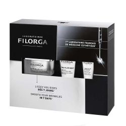 Комплект крем, нощен крем и серум срещу всички типове бръчки Filorga Basic Coffret Anti-Ageing