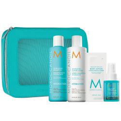 Хидратиращ комплект за суха и изтощена коса с ПОДАРЪЦИ Moroccanoil Hydra Spring Kit