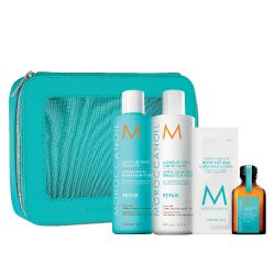 Възстановяващ комплект за увредена коса с подаръци Moroccanoil Repair Spring  Kits