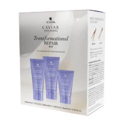 Комплект за път с реизграждащи продукти с хайвер за увредена коса Alterna Caviar Restructuring Bond Repair Travel Set