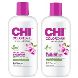 Комплект шампоан и балсам за запазване на цвета на боядисана коса CHI Care  Color Lock 2х355ml