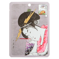 Почистваща и изсветляваща маска за лице с арбутин и Lithospermum Mitomo UKIYO-E Arbutin + Lithospermum Facial Essence Mask