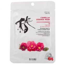 Озаряваща маска за лице с екстракт от Японска камелия Mitomo URUURU Camellia Facial Essence Mask