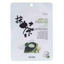 Избелваща маска за лице с екстракт от японски зелен чай Матча Mitomo URUURU Green Tea Facial Essence