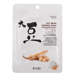 Възстановяваща маска за лице с екстракт от соя Mitomo Uruuru Soy Bean Essence Sheet Masks 25 g