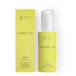Озаряващ и хидратиращ серум за лице с витамин C+B3 Stay Well Vitamin C+B3 Serum 50 ml