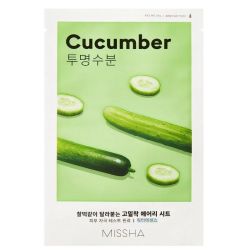 Успокояваща и хидратираща шийт маска с екстракт от краставица Missha Airy Fit Sheet Mask - Cucumber 19g