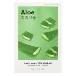 Успокояваща и релаксираща шийт маска с екстракт от алое Missha Airy Fit Sheet Mask - Aloe 19g