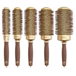 Четка за изсушаване с керамично покритие Olivia Garden Expert Blowout Speed Gold&Brown