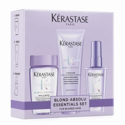 Травел комплект с продукти в размер за пътуване за руса коса Kerastase Blond Absolu Travel-Size Discovery Gift Set