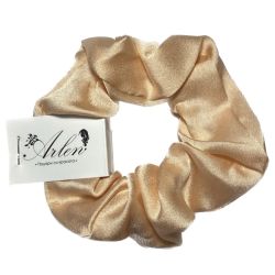 Сатенено скрънчи ластик за коса златно Arlen.bg Scrunchie